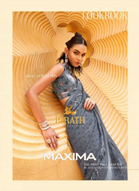 Maxima By Trirath Daani Georgette Printed Surat Saree Wholesaler Market